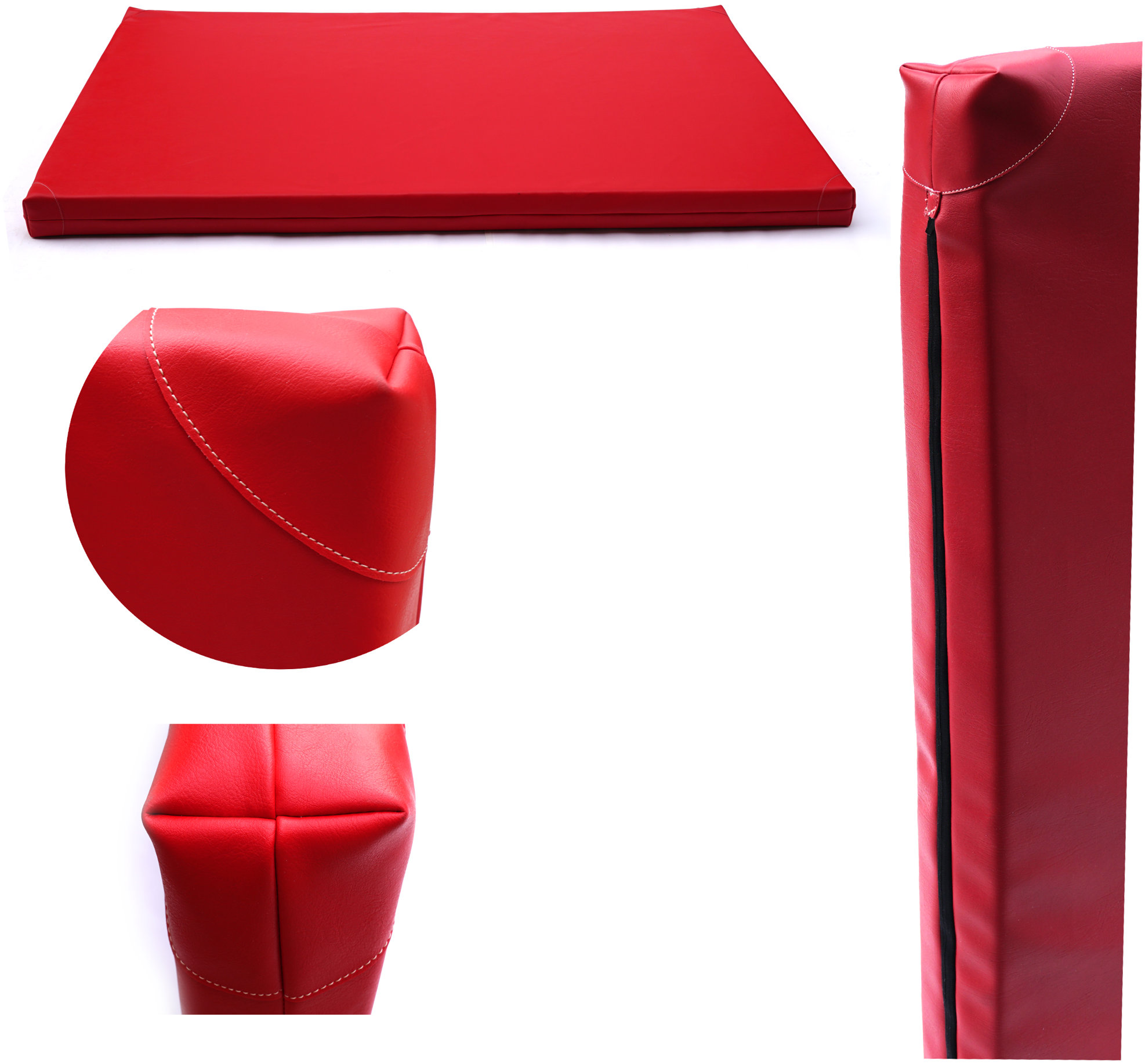 TopKing Profesionálna gymnastická žinenka pre športovcov 200 × 120 × 10 cm Červená