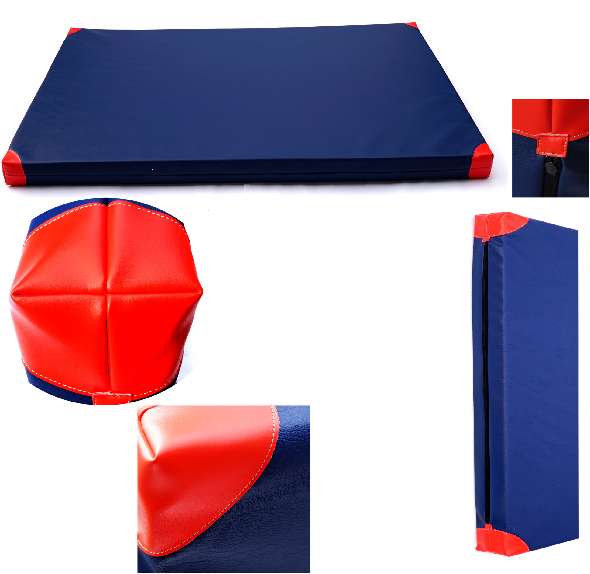 TopKing Profesionálna gymnastická žinenka pre športovcov 200 × 120 × 10 cm Granátová/Červená