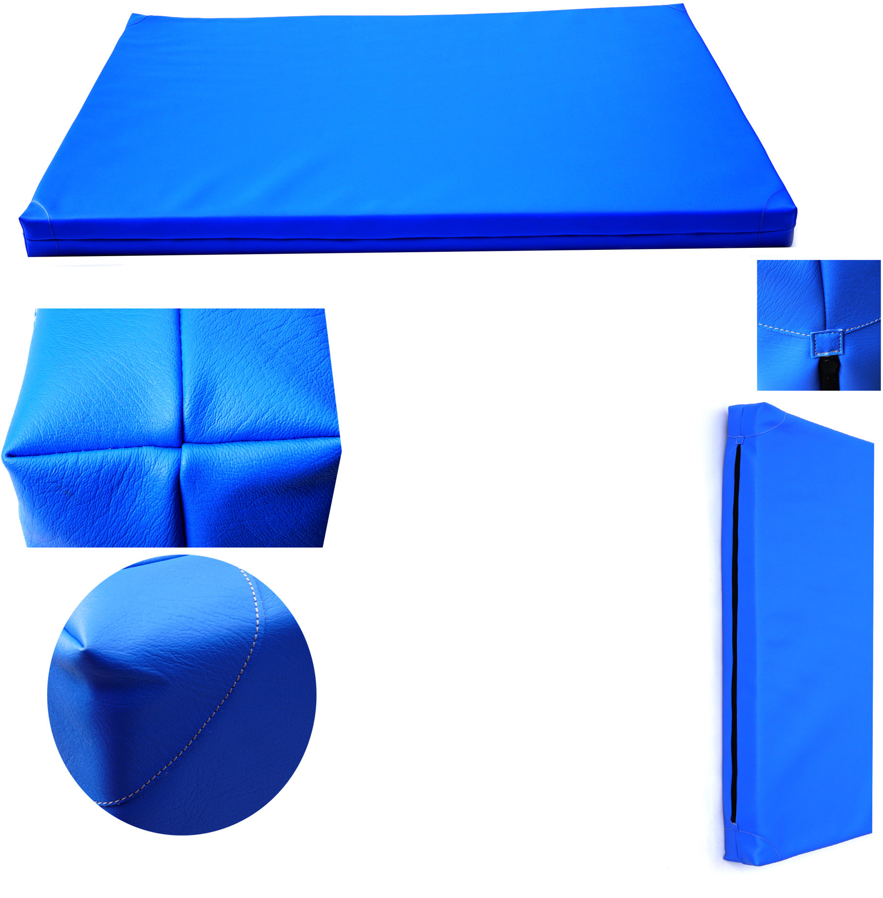 TopKing Profesionálna gymnastická žinenka pre športovcov 200 × 120 × 10 cm Modrá