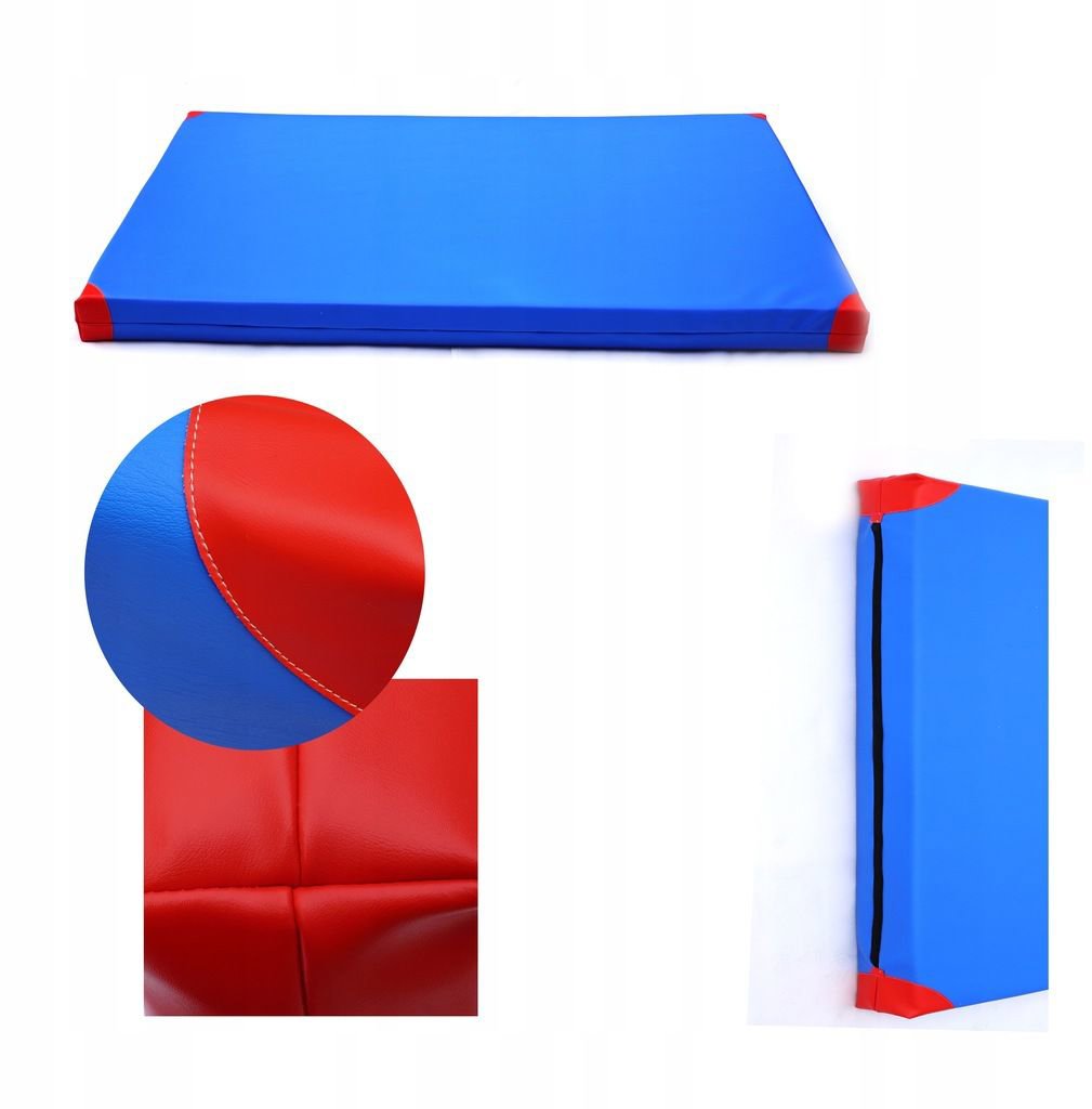 TopKing Profesionálna gymnastická žinenka pre športovcov 200 × 120 × 10 cm Modrá/Červená
