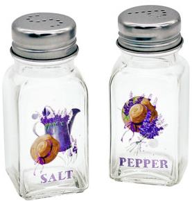 Toro Levanduľa Soľnička a korenička 70 ml nová, nerez + sklo