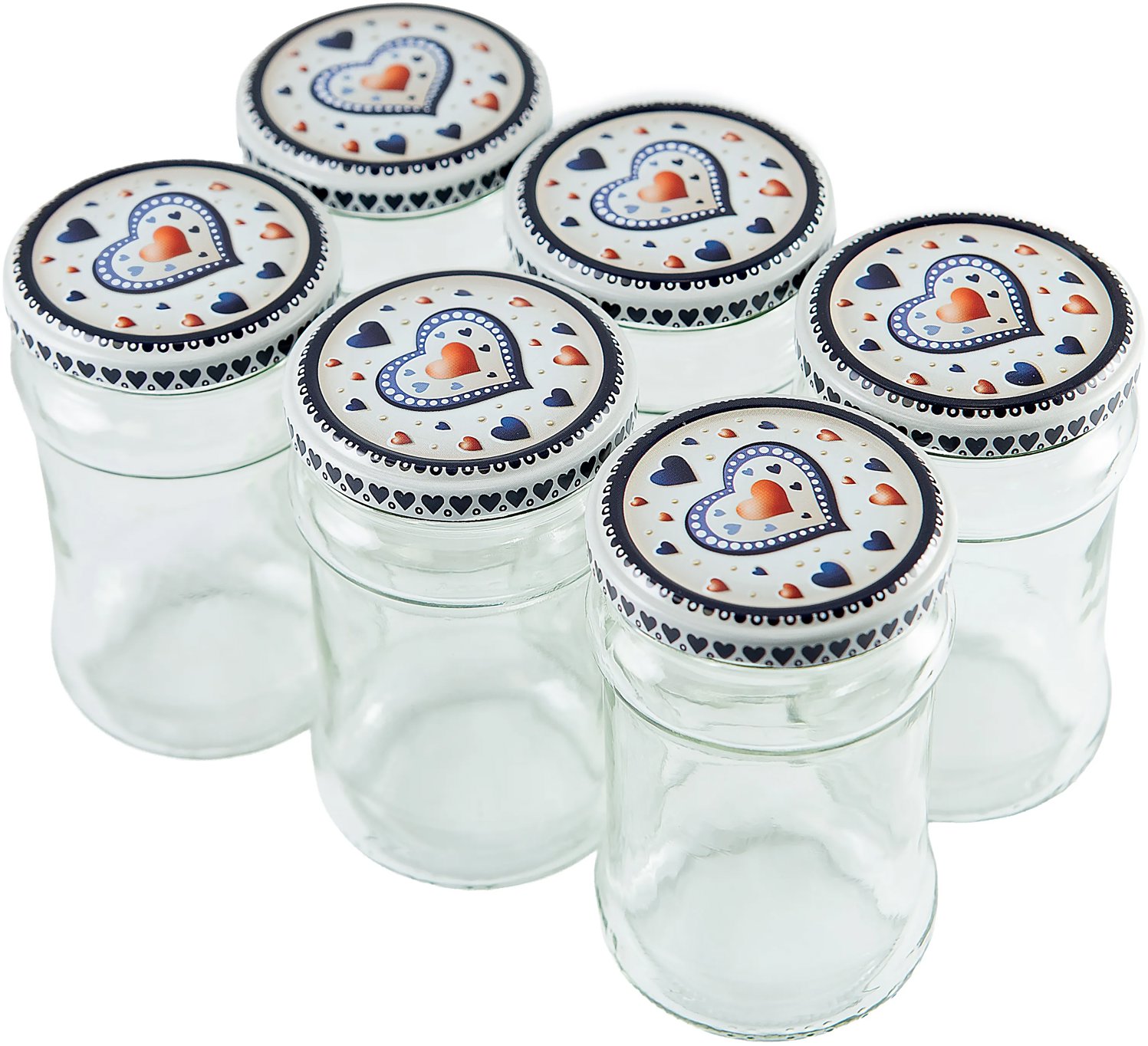 TORO Sada pohárov 6 ks na zaváranie 315 ml s viečkom