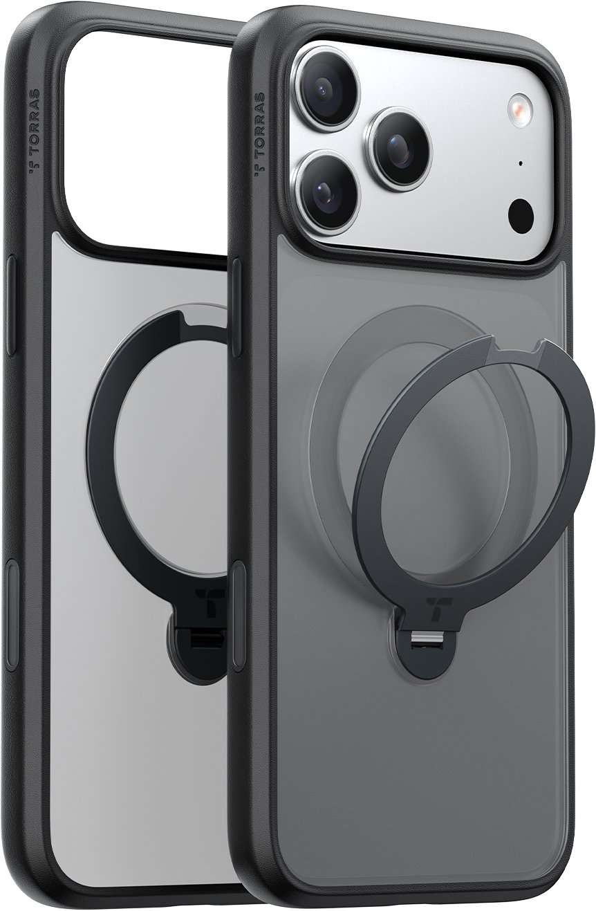 Torras Ostand Q3 Spin Black iPhone 17 Pro