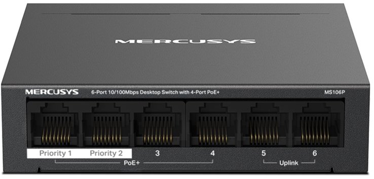 Mercusys MS106P, 6-Port FE