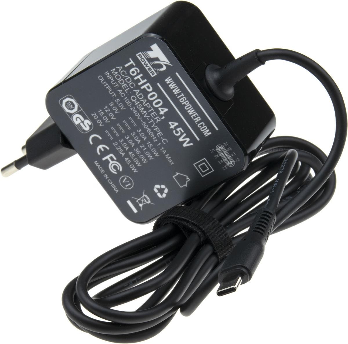 T6 Power adaptér k notebooku, USB-C, 45 W