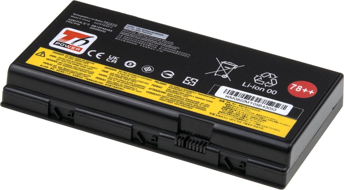 T6 Power pre Lenovo ThinkPad P70, P71, 5600 mAh, 84 Wh, 8 cell