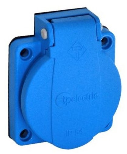 TP electric 1 × 16 A / IP54 - Vestavná zásuvka 230 V, bezpečnostní clonka, Quick Connect
