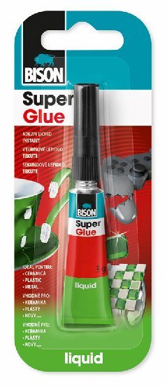 BISON SUPER GLUE LIQUID 3 g Jumbo Card