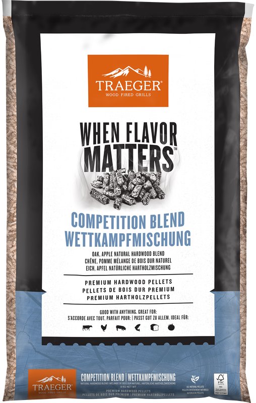 TRAEGER Competition Pellets – Jabloň + Apr 9 kg