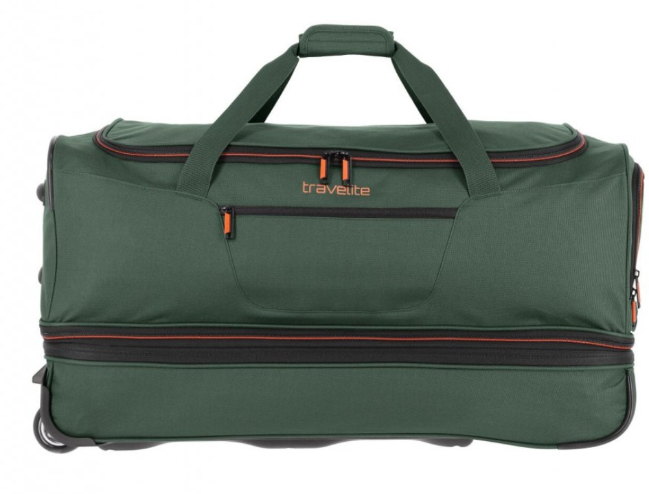 TRAVELITE Basics Wheeled Duffle L dark green