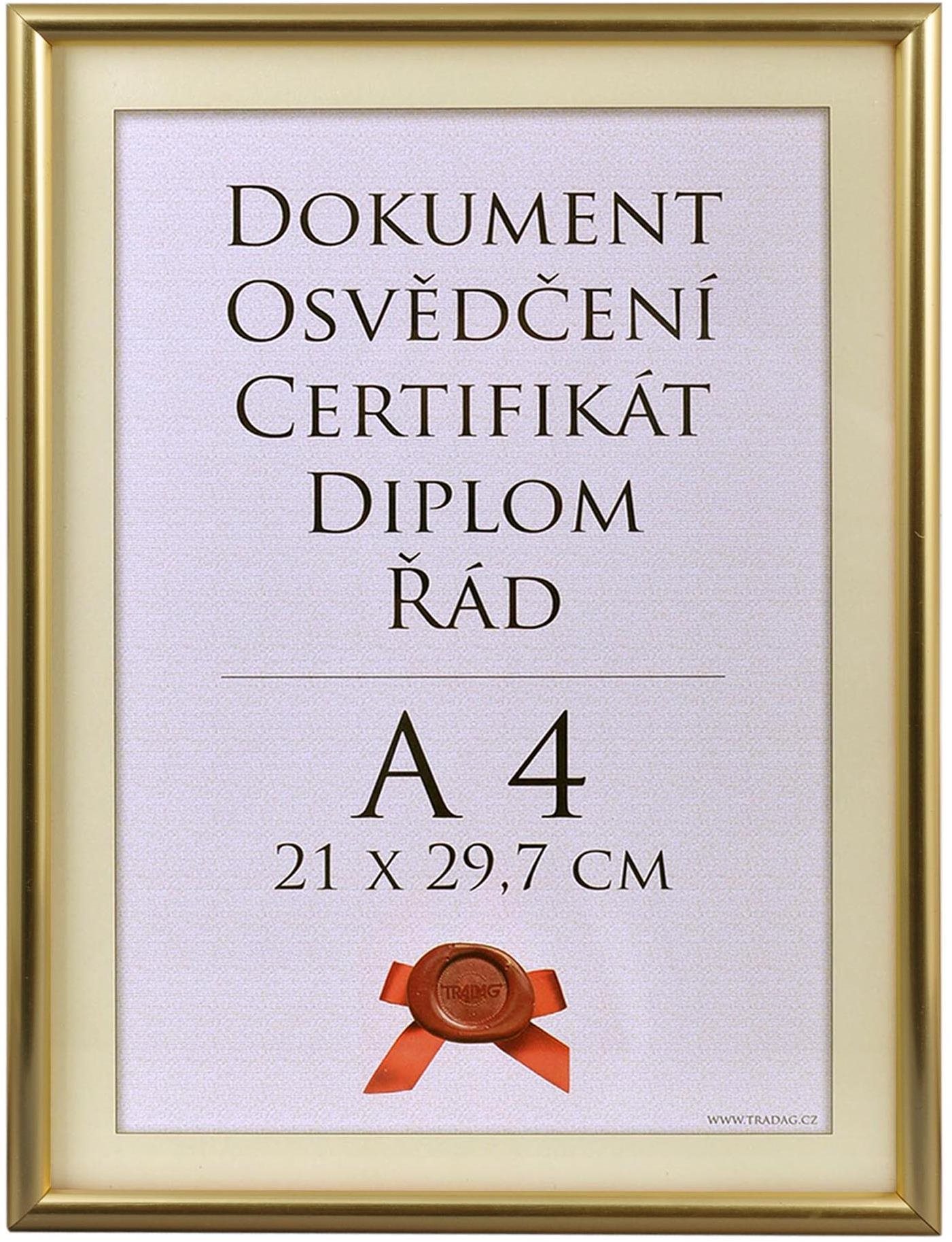 TRADAG Fotorámik 21 × 29,7 cm, zlatý