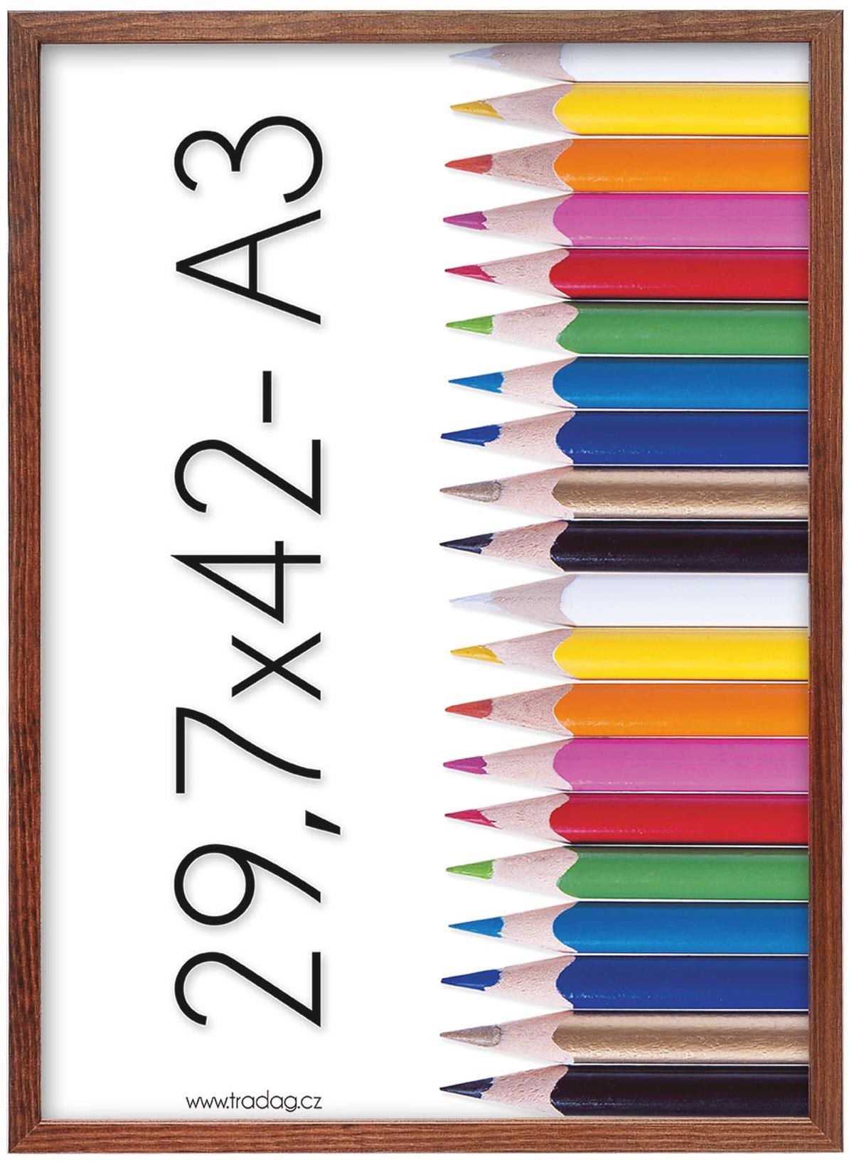 TRADAG Polaris hnedý 29,7 x 42 /A3/ plexi