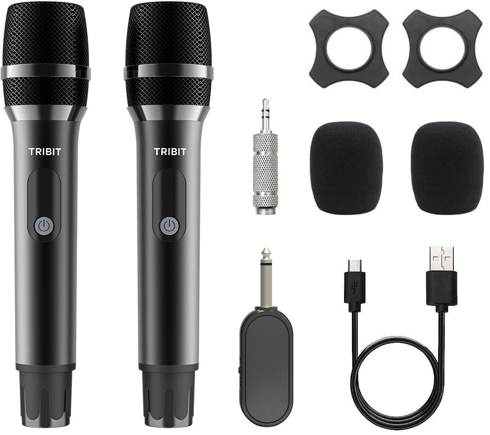Tribit Dual Wireless Microphone 2.4G BTS56 Black