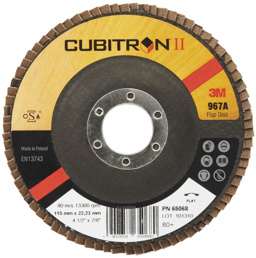 3M Cubitron II 967A Lamelový kotúč, priemer 115 mm, zrnitosť 80