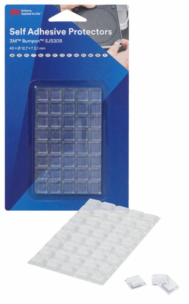 3M Bumpon sada ochranných dorazov 12,7 × 3,1 mm, 40 ks