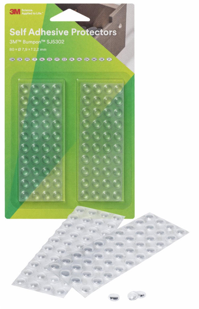 3M Bumpon sada ochranných dorazov 7,9 × 2,2 mm, 80 ks