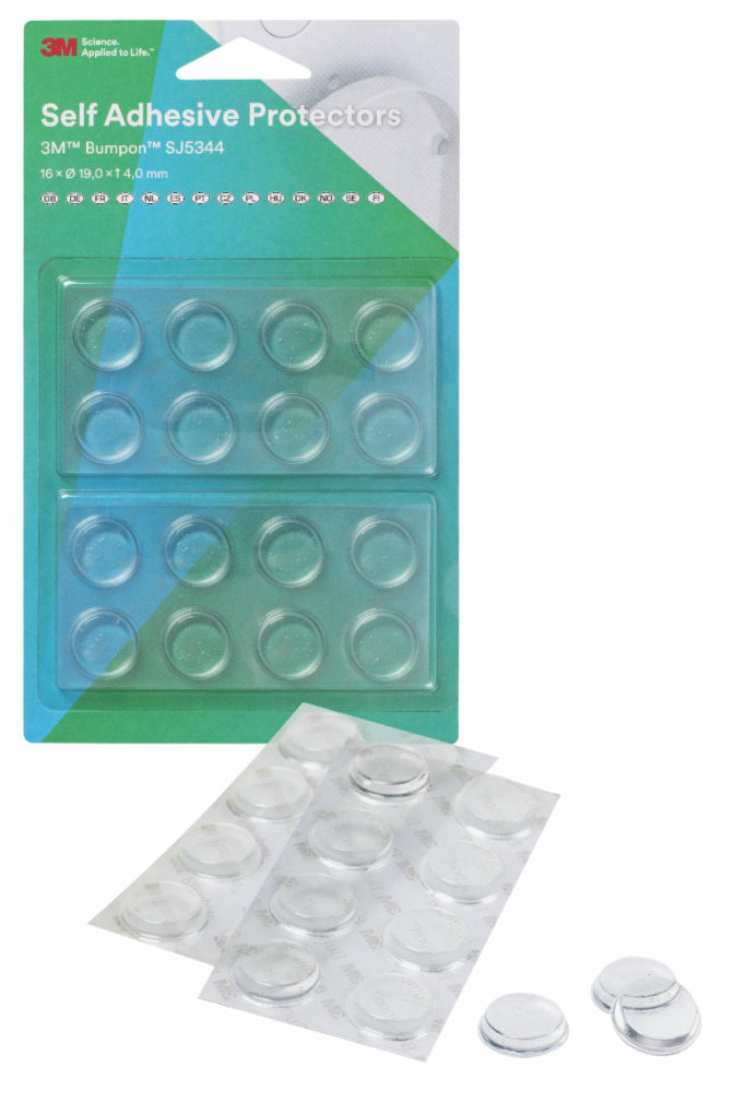 3M Bumpon sada ochranných dorazov 19,1 × 4,1 mm, 16 ks