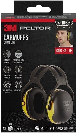 3M Peltor Chrániče sluchu X2A-1, žlté