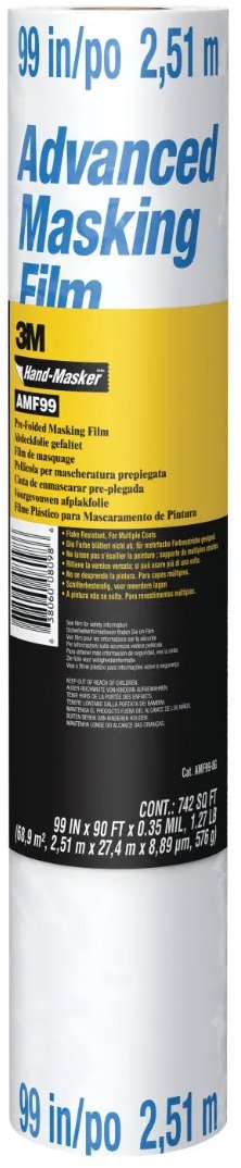 3M Hand-Masker Pokročilá maskovacia fólia AMF99-8G, 2,51 m × 27,4 m, 1 kotúč