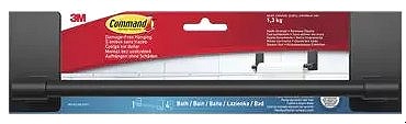3M Command Bath Hand Towel Bar BATH42-MB-UKFGSP, čierny mat