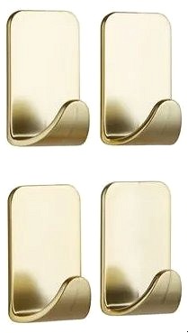 3M Command Small Metallic Hook 17032-G-4-FGNP, zlatý, 4 kusy
