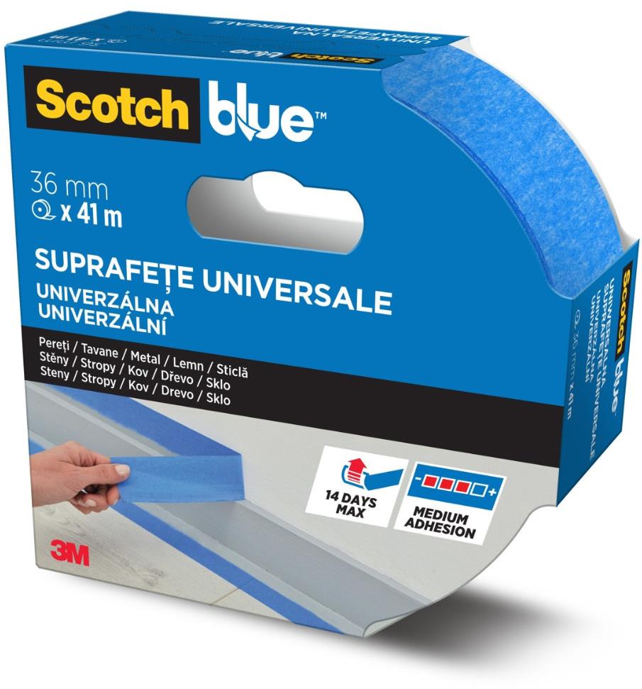 3M™ Scotch™ univerzálna maskovacia páska 36 mm × 41 m, vyhotovenie 2090 – univerzálna
