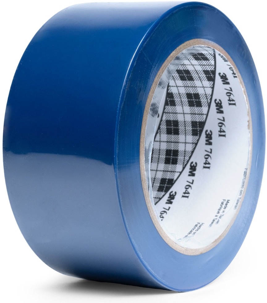 3M univerzálna označovacia PVC lepiaca páska 764i, 50 mm × 33 m, modrá