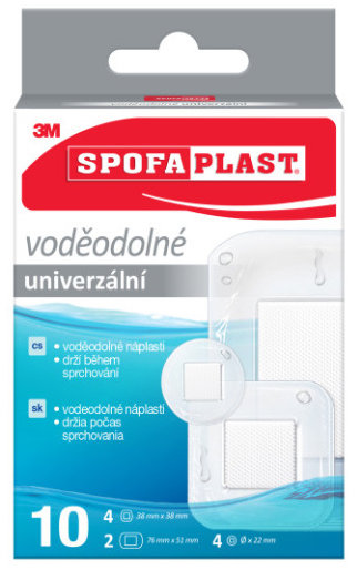3M Spofaplast Vodoodolné náplasti 190N, mix, 10 ks