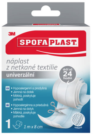 3M Spofaplast Náplasť z netkanej textílie 864, 1 m × 8 cm, 1 ks