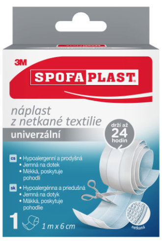 3M Spofaplast Náplasť z netkanej textílie 854, 1 m × 6 cm, 1 ks