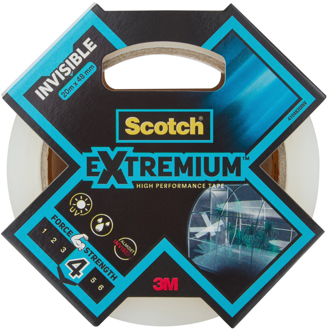 3M Scotch® Extremium™ Neviditeľná vysoko výkonná páska, 20 m × 48 mm