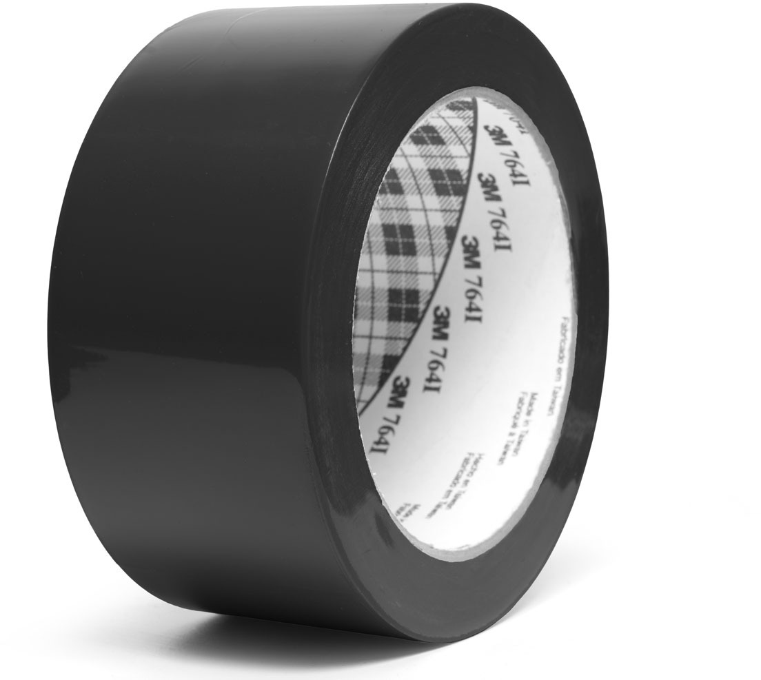 3M Univerzálna označovacia PVC lepiaca páska 764i, 50 mm × 33 m, čierna