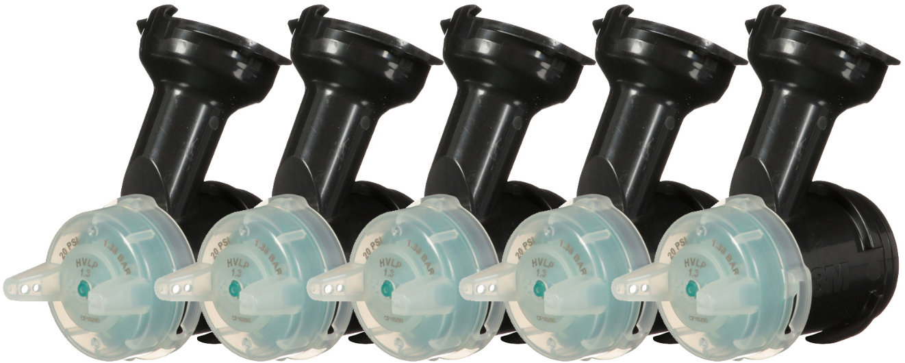 3M Performance Gravity HVLP Náhradná dýza, zelená, 1.3, balenie 5 kusov