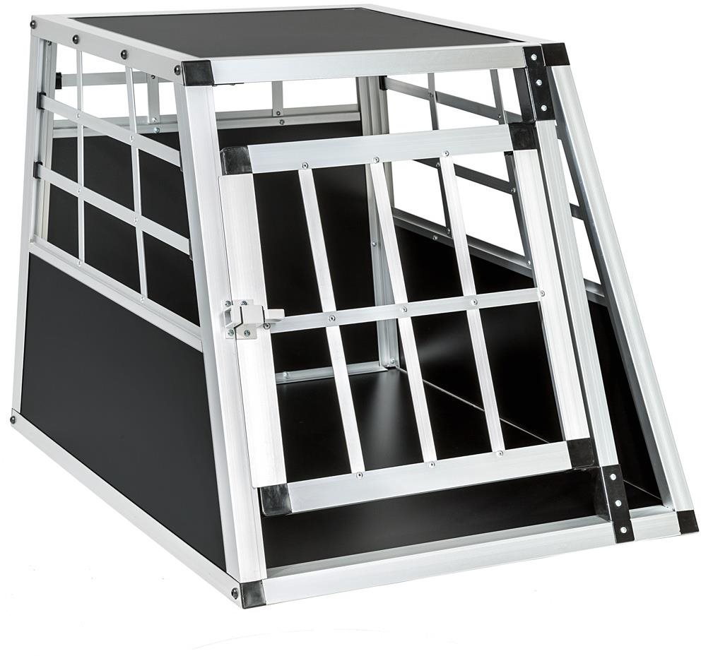 Tectake Prepravný box pre psa s rovnou zadnou stenou, 54 × 69 × 50 cm