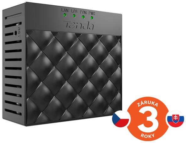 Tenda HG1 Single Port GPON ONT FTTH terminal – 1× SC/APC, Class B+, 1× GLAN RJ45, IPv6, TR069, OMCI
