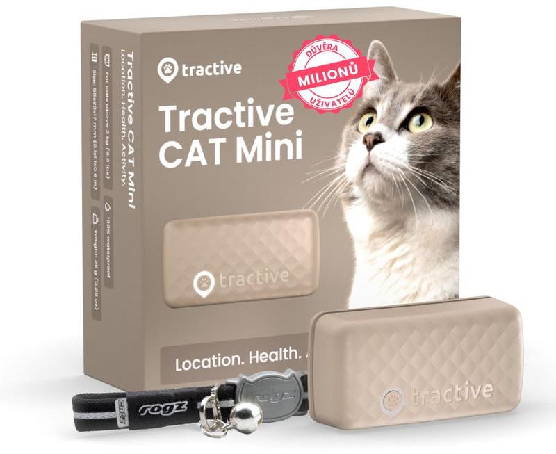 Tractive GPS CAT Mini, hnedý