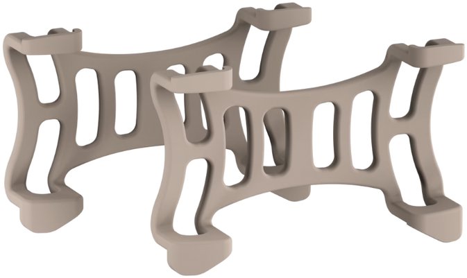 Tractive GPS DOG 6 – gumové spony, hnedá