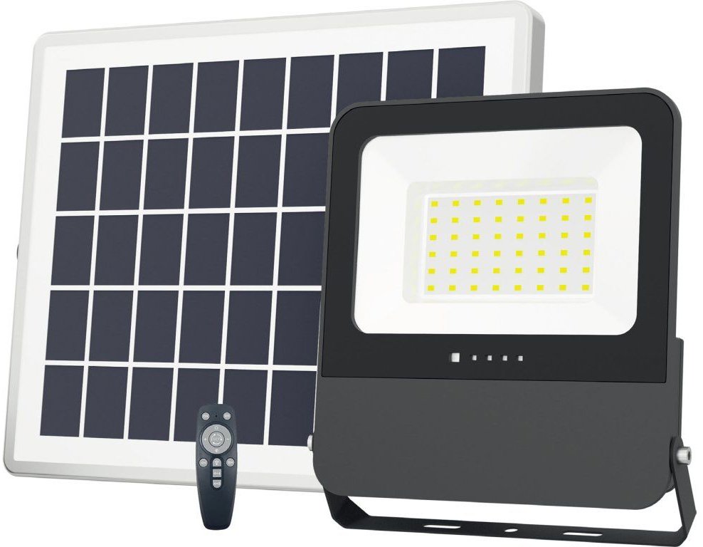 Tesla LED solárne s mikrovlnným senzorom 10 W, 1000 lm, 3.2 V, CCT, 90st