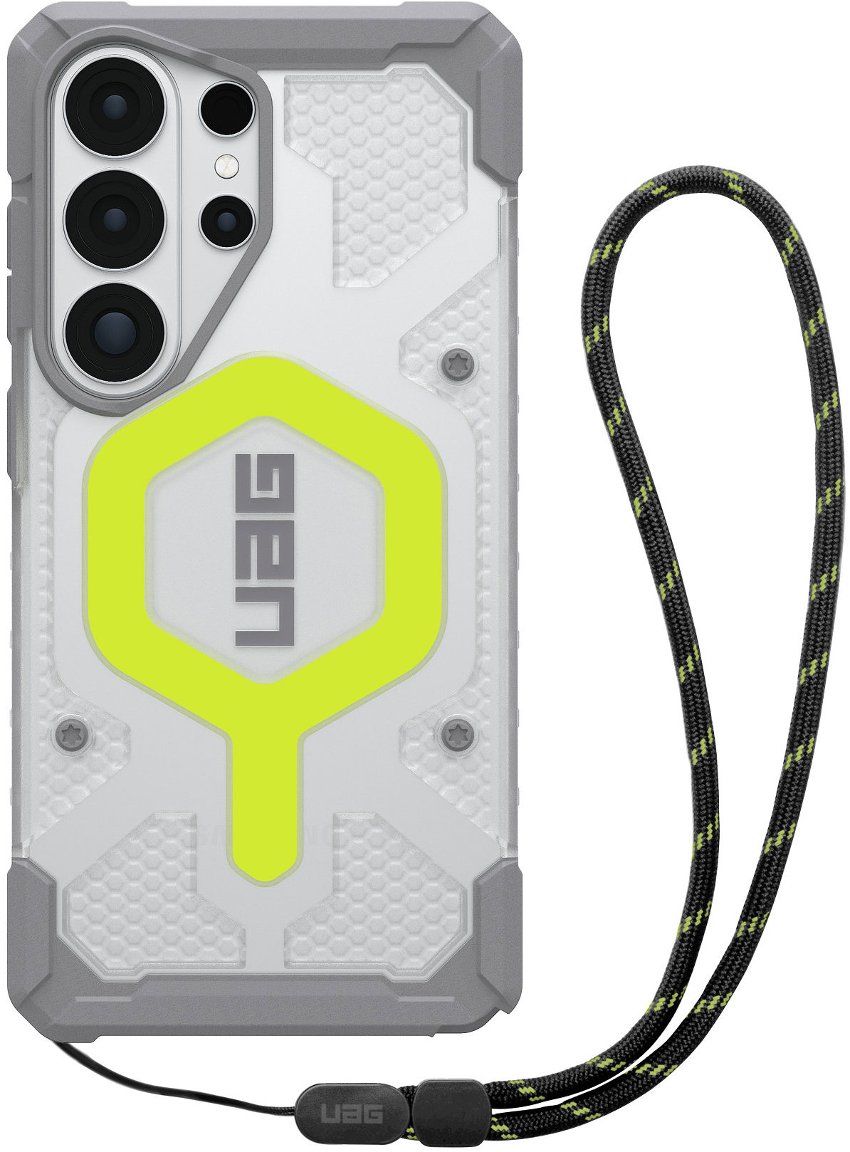 UAG Pathfinder Clear Active Neon Lanyard Samsung Galaxy S26 Ultra