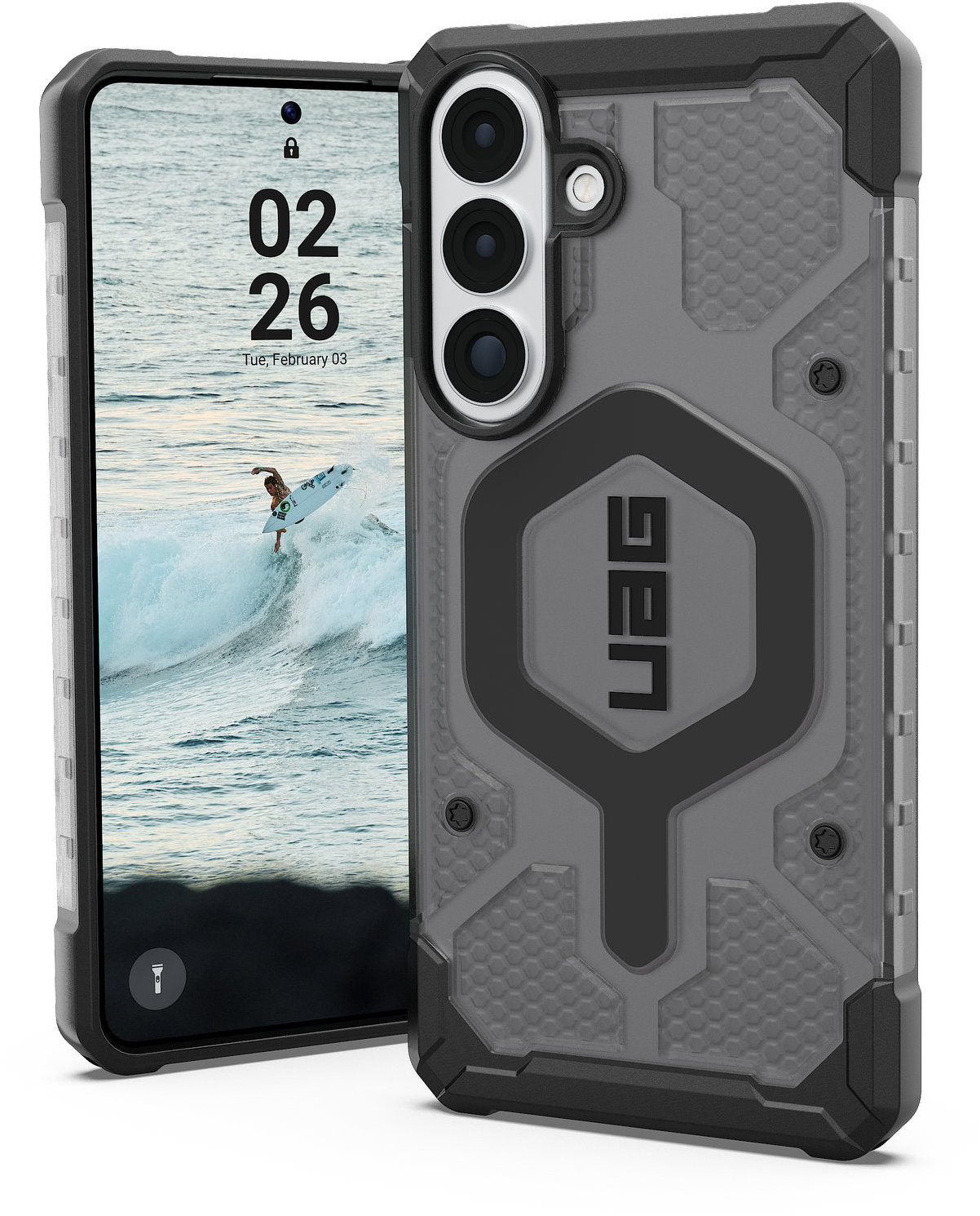 UAG Pathfinder Clear Ash Black Samsung Galaxy S26+