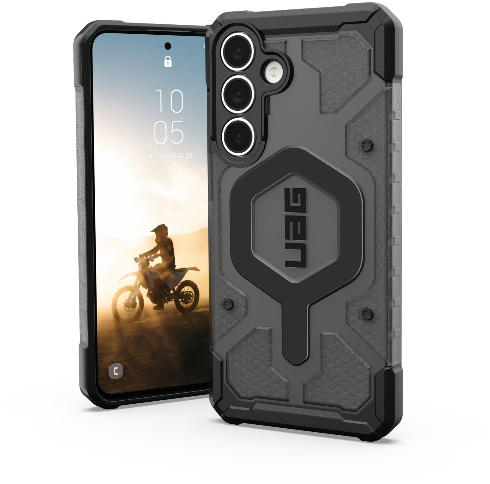UAG Pathfinder Clear Ash Black Samsung Galaxy S25 FE