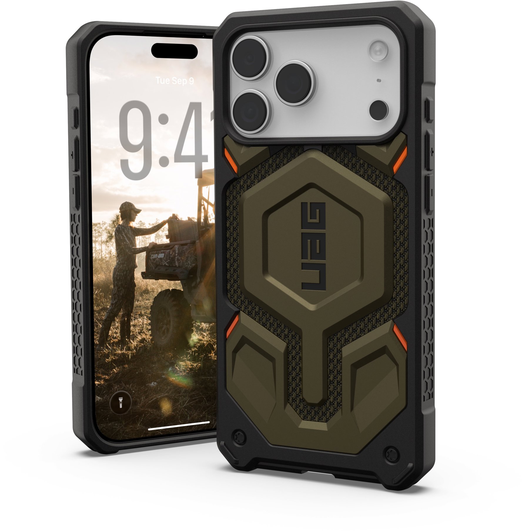 UAG Monarch Pro Kevlar Element Green iPhone 17 Pro Max