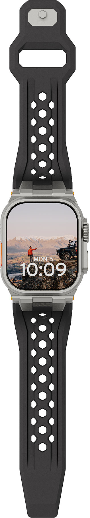 UAG Monarch Strap Apple Watch 49 mm/46 mm/45 mm/44 mm/42 mm Black Titanium