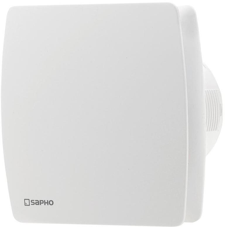 SAPHO LEX kúpeľňový ventilátor axiálny s časovačom, potrubie 100 mm, LX102