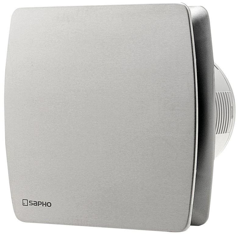 SAPHO LEX kúpeľňový ventilátor axiálny, potrubie 100 mm, nerez LX103