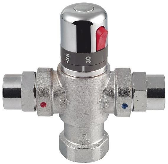 SAPHO Termostatický zmiešavač 1" pre 4 až 8 odberných miest, chróm TMTCOM