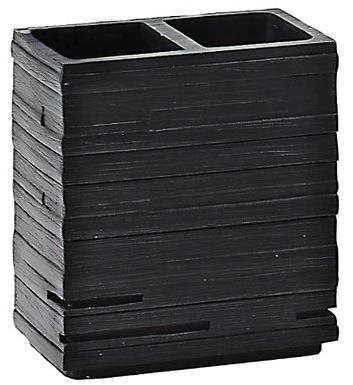 GEDY QUADROTTO držiak kefiek na postavenie, čierny