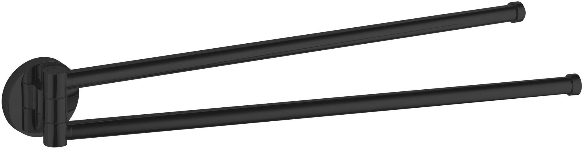 AQUALINE SAMBA otočný držiak uterákov dvojitý, 450 mm, čierny