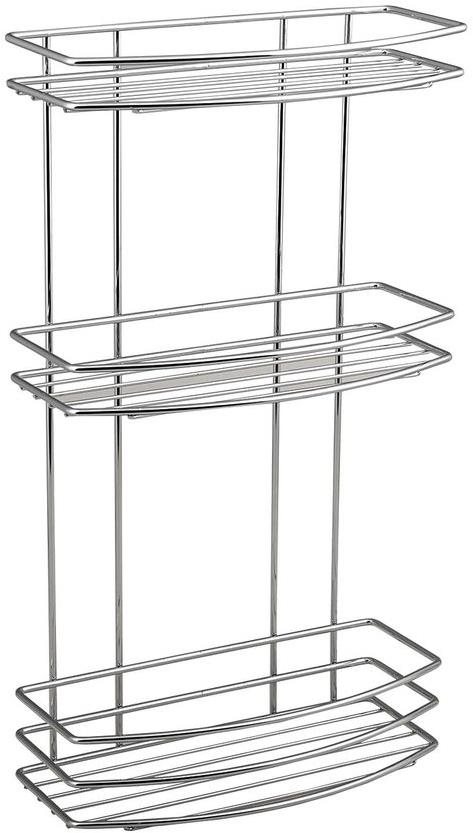 AQUALINE CHROM LINE drôtená polica trojitá, chróm