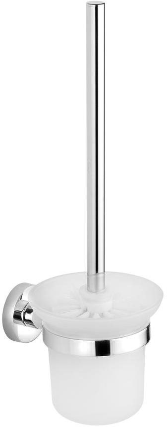 AQUALINE SAMBA nástenná WC štetka, mliečne sklo